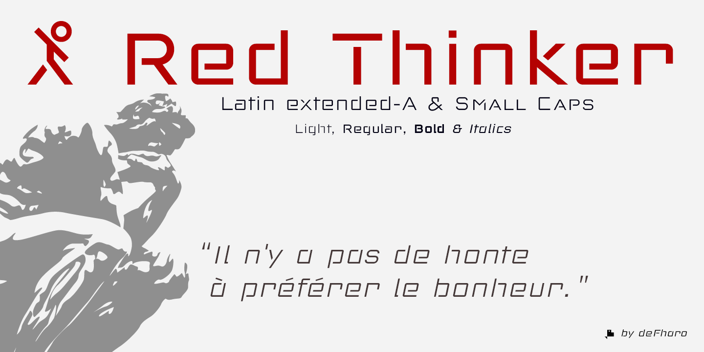 Example font Red Thinker #4